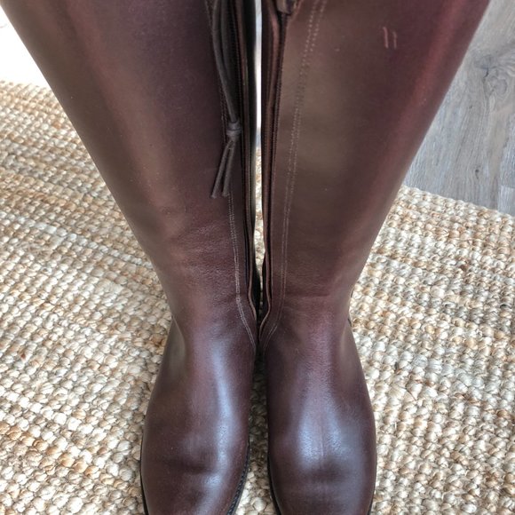 OLD MONEY FASHION, RIDING BOOTS, MADE IN SCOTLAND,  LEATHER, LIKE NEW - Picture 3 of 6